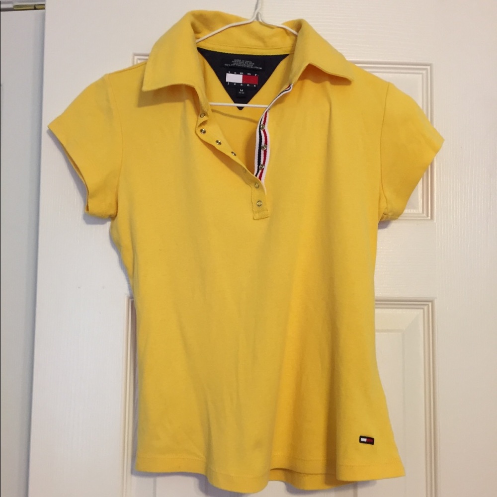Tommy Girl Jeans Yellow Cotton Tee